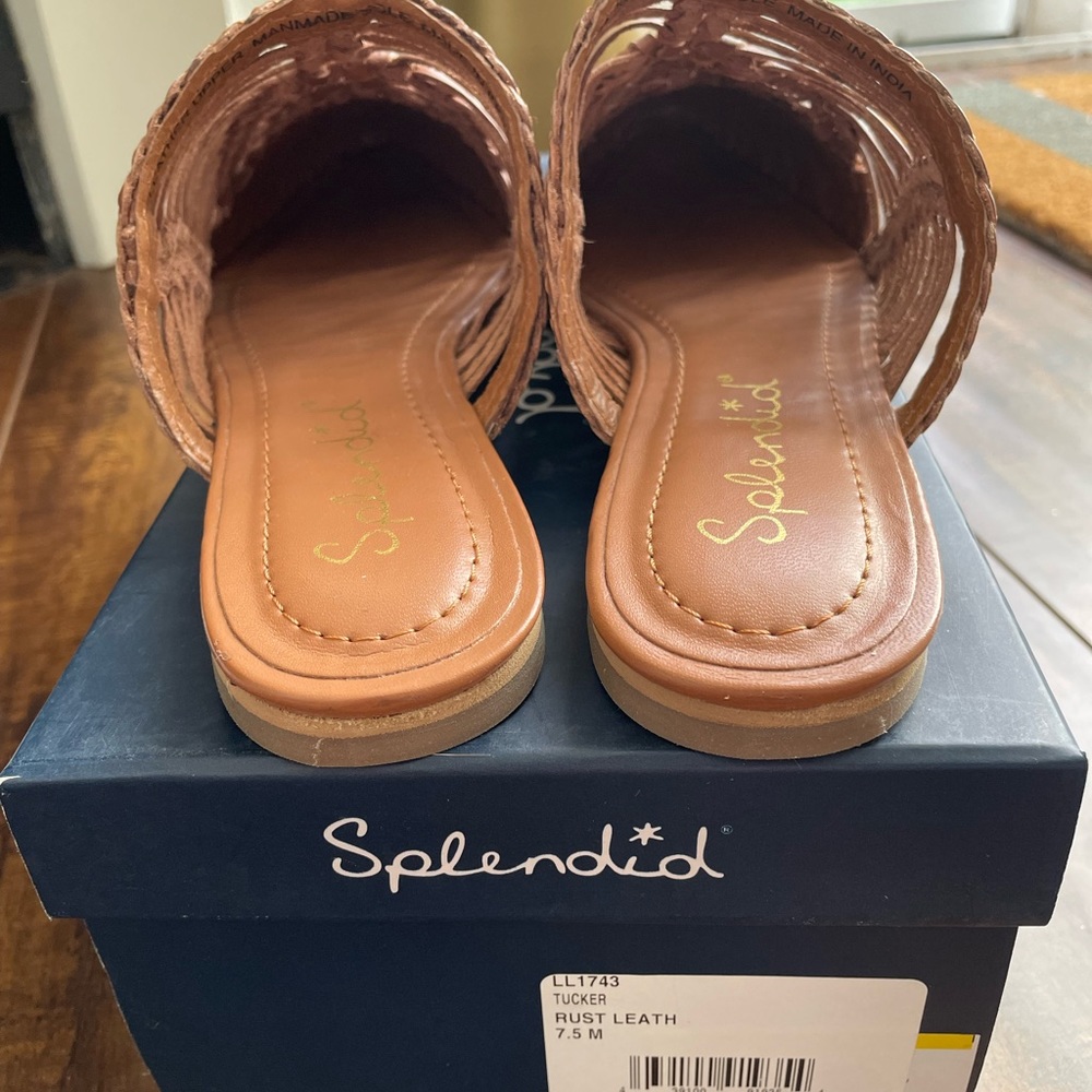Splendid Tucker Woven Mules 7.5 in color ‘Rust’